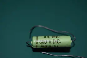 Green-pm6d1 Cornell Dubilier Green .001 Uf 600 Vdc Audio Guitar Tone Capacitor Tested