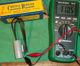Cornell Dubilier If-24 .1uf Flange-mount Line Filter Capacitor Type 110vac/dc