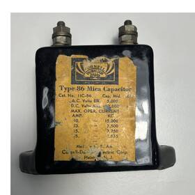 Cornell-dubilier Iic-86 Cornell-dubilier Type 86 Mica Capacitor 5 000 Vdc Mpn