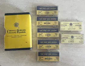 L10t24 Cornell Dubilier Lot Of Vintage Cornell-dubilier Ceramic Disk Capacitors