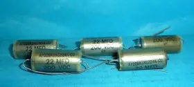 Cornell Dubilier P009a1kc224k-cd 5 0.22uf 200vdc Hermetically Sealed Milspec Capacitors