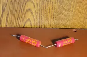 Pj-4s22 Cornell Dubilier Tiny Chief .022 Uf 400v Guitar Tone Cap Pair Test .032 Vtg