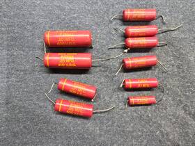 Cornell Dubilier Pj2p25 10 Vintage Tiny Chief 600vdc Paper Tubular Capacitors