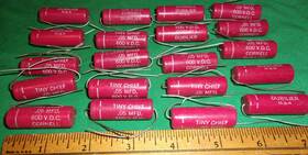 Cornell Dubilier Pj6s5 20 Vintage Nos Tiny Chief .05uf 600vdc Paper Tubular Caps