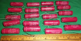 Pj6s5 Cornell Dubilier 20 Vintage Nos Tiny Chief .05uf 600vdc Paper Tubular Caps