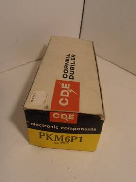 Cornell Dubilier Pkm-6p1 Cde Black Cat Pkm 6p1 .1 Mfd 600 V.d.c. Capacitors Lot Of 15