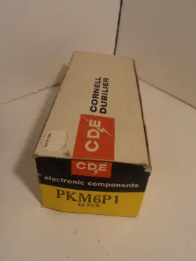 Pkm-6p1 Cornell Dubilier Cde Black Cat Pkm 6p1 .1 Mfd 600 V.d.c. Capacitors Lot Of 15