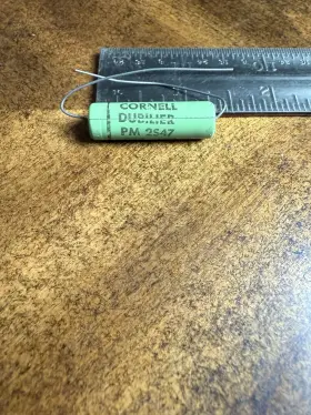 Pm-2s47 Cornell Dubilier .047 Uf /- 10% 200 Vdc Greenie Mylar Film Capacitor Qty 1