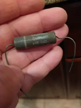 Pte-16dt Cornell Dubilier Wax .001mfd 1600 Vdc Used Guitar Capacitor Amp Pedal