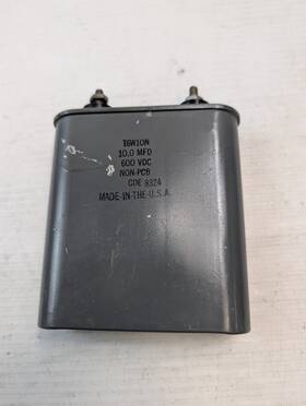 Cornell Dubilier T6w10n Capacitor 10.0 Mfd 600 Vdc