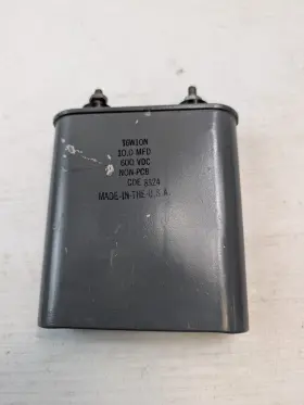 T6w10n Cornell Dubilier Capacitor 10.0 Mfd 600 Vdc