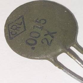 Crl 2x.0015-1kv 150 Capacitor 2x .0015mfd 1000volt Ceramic Disc Green Made In Usa Nos