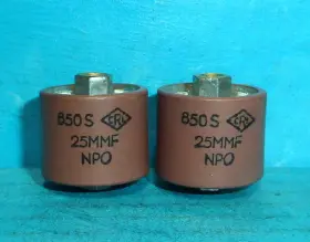 25pf Crl 850s Door Knob Capacitors 5kv Npo 2pcs