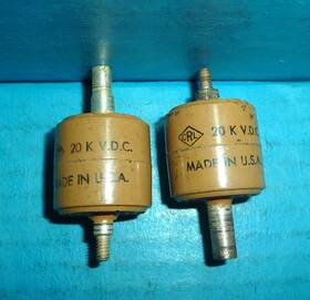 Crl Tv-502 Door Knob Capacitors 500pf 20kv 2pcs