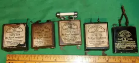 Dubilier 659 5 Early Capacitors Pio Bathtub Types 1920s For Resto