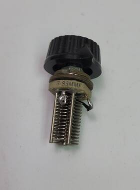 Ef Johnson A-8833296 Air Capacitor 3-33mmf With Knob