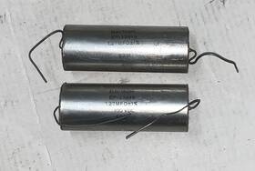 Electron Ep-33846 Vintage 1.27 Mfd 100v 1% Oil Capacitors Pair