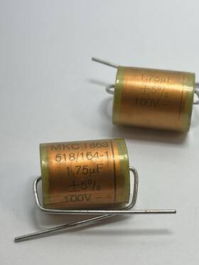 Ero Mkc-1863 2-nos Mkc 1863 1.75 Uf 100 V Metallized Polycarbonate Film Amp Capacitors