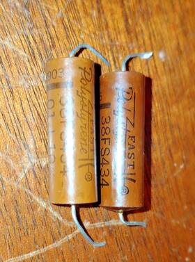 Fast 38fs434 2 .01 Uf Or 10 Nf 400vdc Polystyrene Guitar Amp Tone Capacitors Lcr Tested