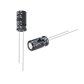 Fipux 601968423476 47uf 50v Capacitor Aluminum Electrolytic Capacitors 105c High Temp 50pack