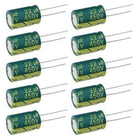 Fmhxg Capacitor-450v-22uf-10 22uf 450v Capacitor 10pcs 14x21 /-20% -40 To 105 Degree