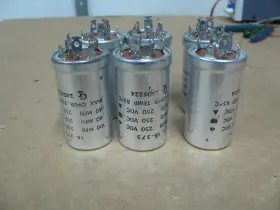 16-375 Ge Six General Instruments Multisection Capacitors Unused Untested