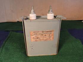 Ge 23f34 1936 Antique General Electric Pyranol Oil Capacitor 5uf 2000v
