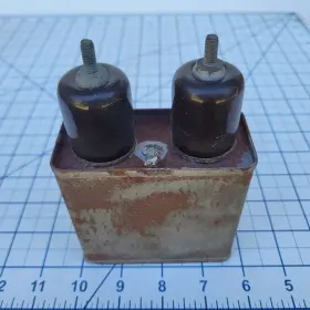 7000v.d.c Ge 25f453g2 Vintage General Electric Pyranol Capacitor 0.1mu-f 35