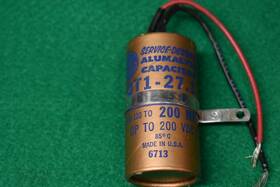 Ge Alumalytic Qt1-27.1 110-220 Uf 200 Vdc Audio Receiver Amplifier Nos Nib Electrolytic Capacitor