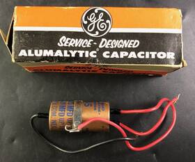 Ge Qt3-8a Nos Nib Vintage Can Capacitor 30-50 Mfd Up To 150 V Vk03