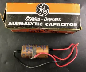 Qt3-8a Ge Nos Nib Vintage Can Capacitor 30-50 Mfd Up To 150 V Vk03