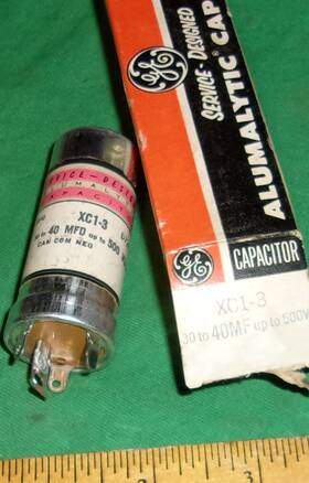 Ge Xc1-3 General Electric Electrolytic Can 30 To 40uf/500vdc