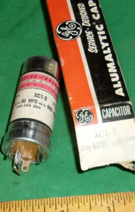 Xc1-3 Ge General Electric Electrolytic Can 30 To 40uf/500vdc