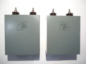 14f1316 General Electric 7.5uf 7500v Dc Filter Capacitor Pair For Tube Amp P/s