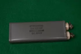 22f172 General Electric Ge 2.0 Uf 1000 Vdc Oil Can Filter Nos Non-polarized Capacitor Tested