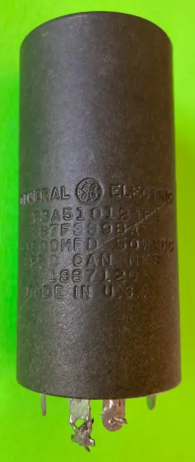 73a51o124p1 General Electric 73a510124p1 Can Capacitor 1500 Mfd 50 Wvdc Not Tested