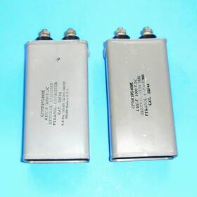 General Electric Cp70e1fg405k 22f44 Two 2 Used Mil-spec 4uf 1000v Pio Ge Capacitors Tight Match Plus Mtg Straps