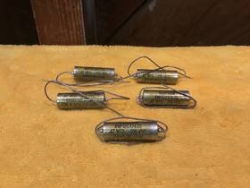 General Instruments Mc474m Instrument Pio Metal Capacitors 4 .47 Mfd 200v Genuine Nos Vintage