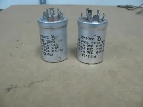 P16-325a General Instruments Two Multisection Capacitors Unused Untested