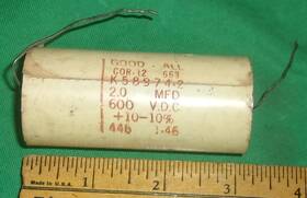 Good-all K58974-2 Big Giant Good-all 2.0uf 600vdc Film Capacitor