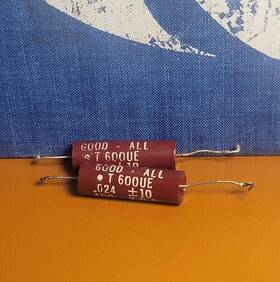 Good-all T600ue .024 Uf 400v Pair .022 Sub Test .023 - .025 600ue Tube/guitar Tone Cap
