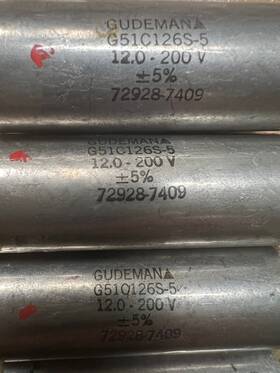 Gudeman G51c126s-5 7x Paper In Oil Capacitor 12uf 200v 5%