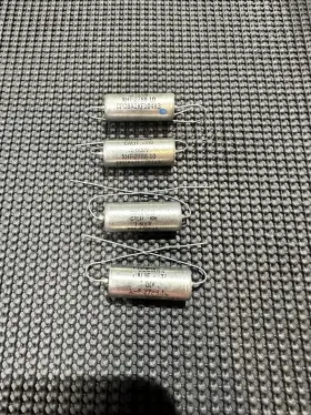 Cp08a1kf104k Gudeman Xhf-2788-10 Vintage Capacitors 0.1uf 600v Pio Lot Of 4