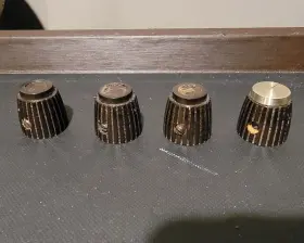 22040 H Scott Hh 341 And Other Models Receiver Volume/balance Knob. Germany 1 Gold Cap Inc