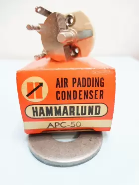 Apc-50 Hammarlund Apc50 50pf Variable Air Padding Capacitor Nos In Box