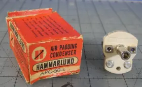 Apc-50-b Hammarlund Apc5-b 50pf Variable Air Padding Capacitor Free Ship