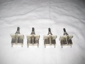 Hammarlund Hfa-75-a Vintage Lot Of 4 Variable Capacitors Unused