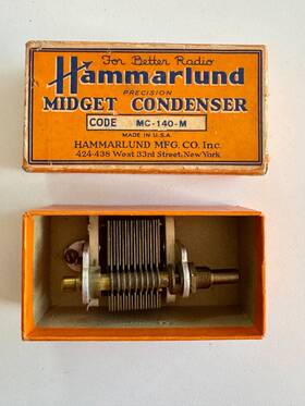 Hammarlund Mc-140-m Midget Condenser Made In New York City