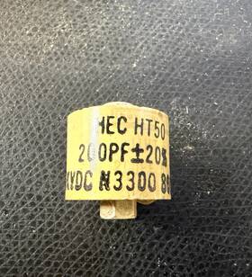 Hec N3300 Ceramic Doorknob Hv Transmitting Capacitor 200pf 5kv 5000v Used