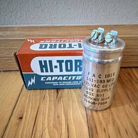 Hi-torq Pac-1015 Hi-torq Pac 1015 Vintage Capacitor 161-193 Mfd 125 Vac 60 Cps